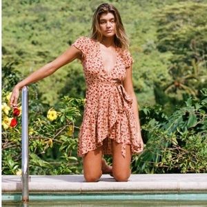 XIX Palms Toledo Wrap Party Dress M